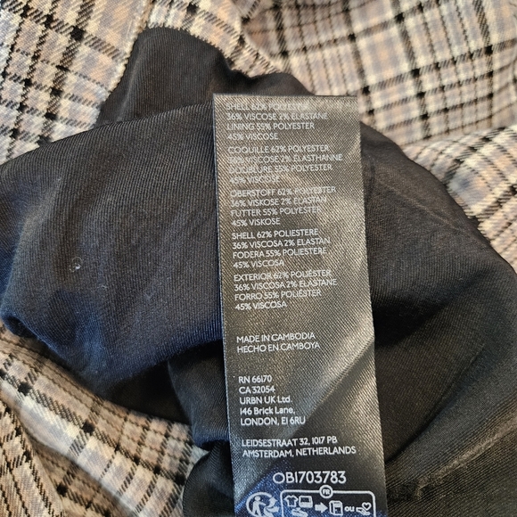 We The Free Free People Cali Boxy Blazer in Neutral Combo Size Medium - Picture 10 of 10